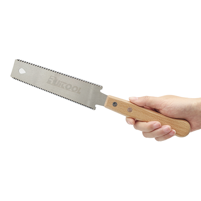 Sega bilaterale con manico in legno per taglio del legno QH-250D