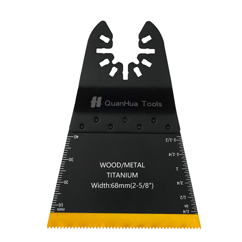 Lama per sega bimetallica placcata in titanio per taglio del legno QH-1006K-DT